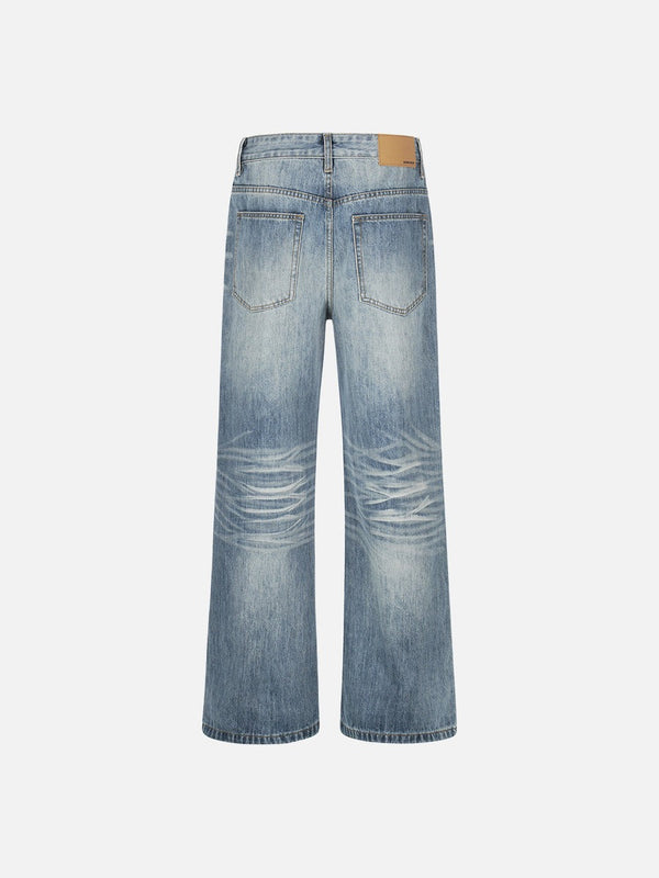 Light Blue Bell-Leg Denim