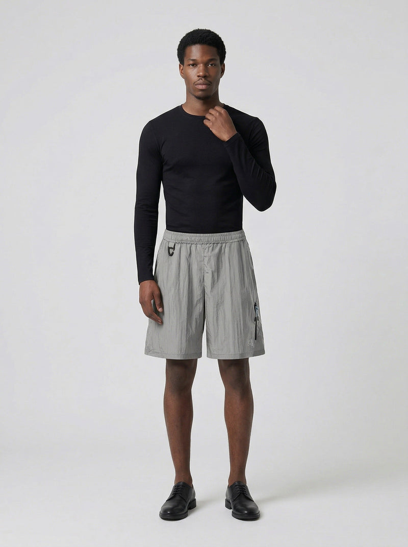 Textured Ease Casual Shorts