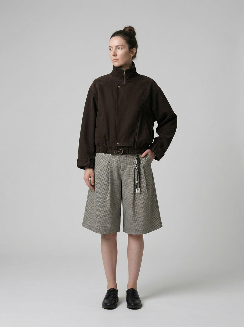 Mini Check Culotte Shorts