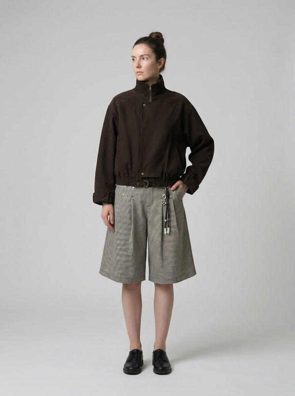 Mini Check Culotte Shorts
