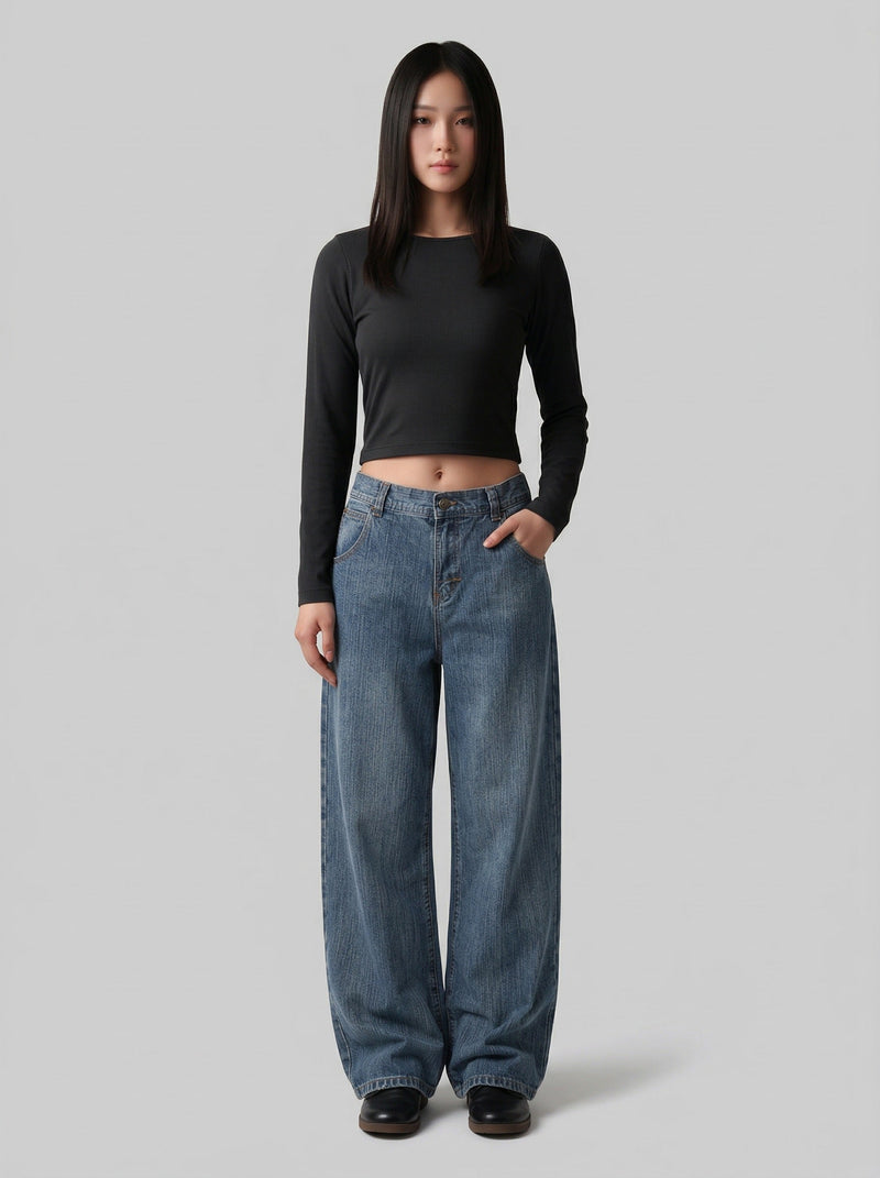 Heritage Vibe Relaxed Bell Leg Denim