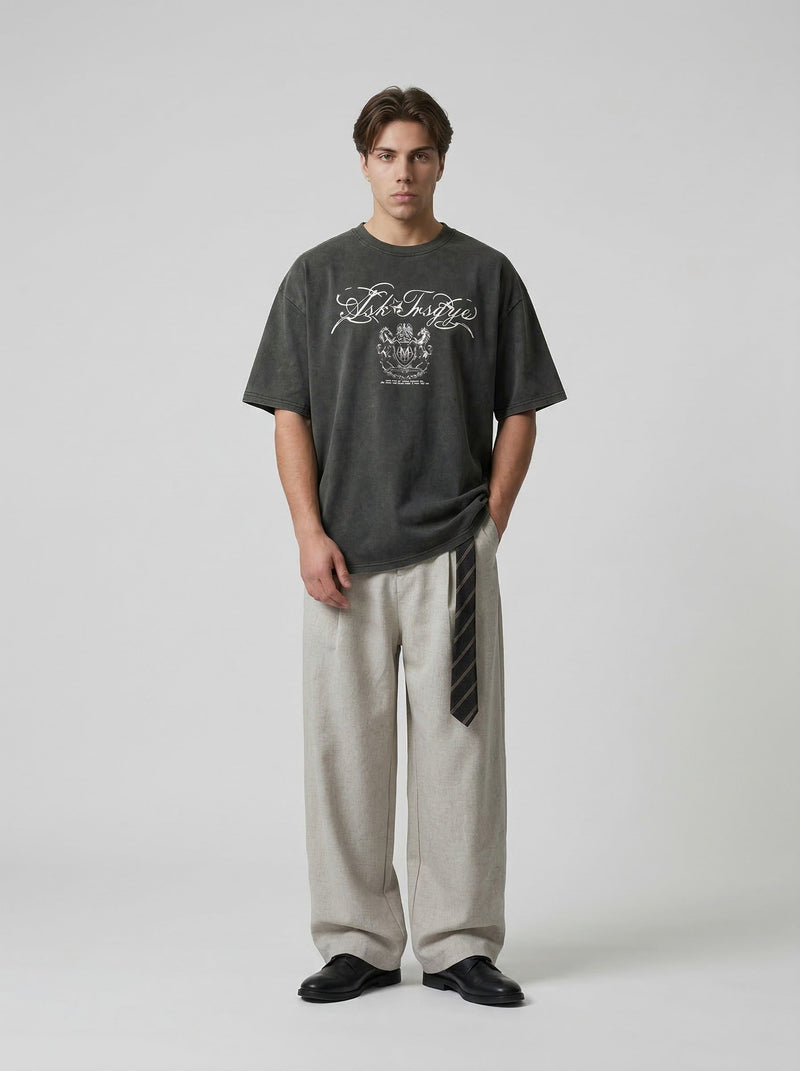 Elevated Ask Tnsgye Script Oversized T-Shirt