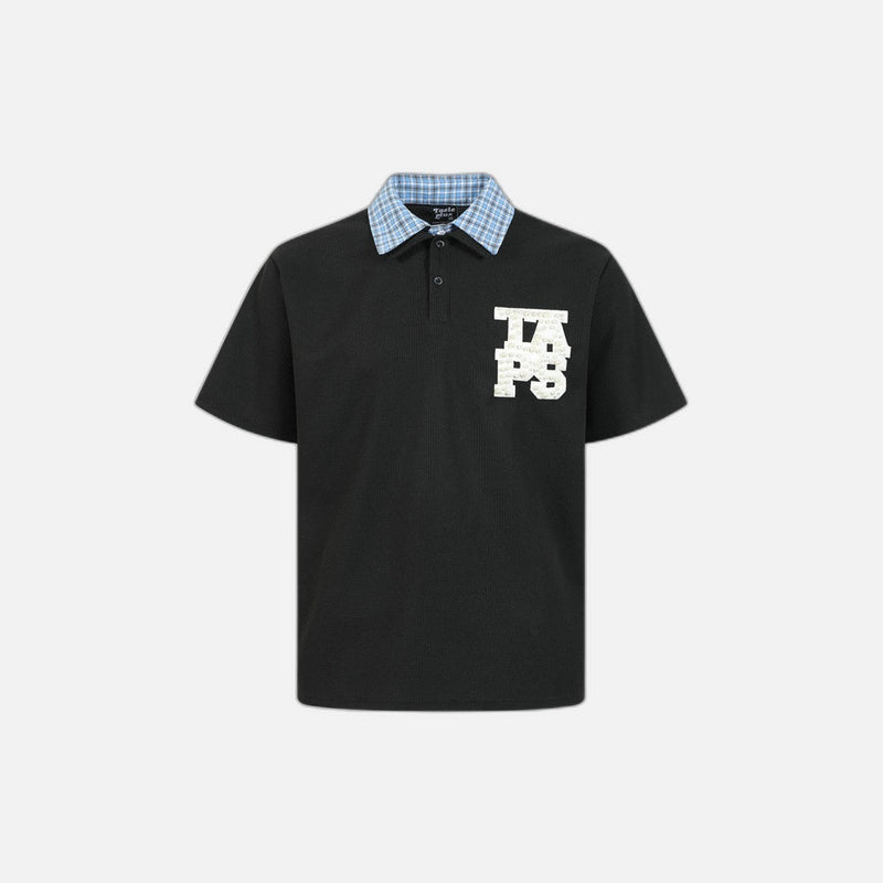 Current Heat-Wave Sport-Collar Personalized Mens T-Shirt