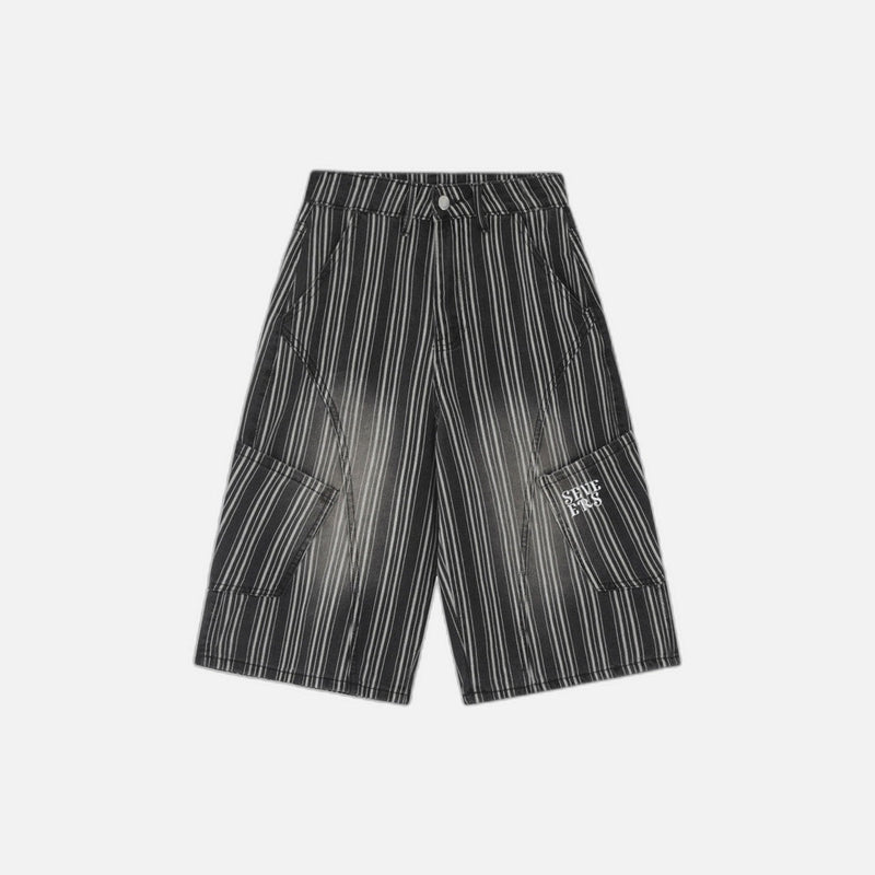 Tactical Denim Pocket Shorts