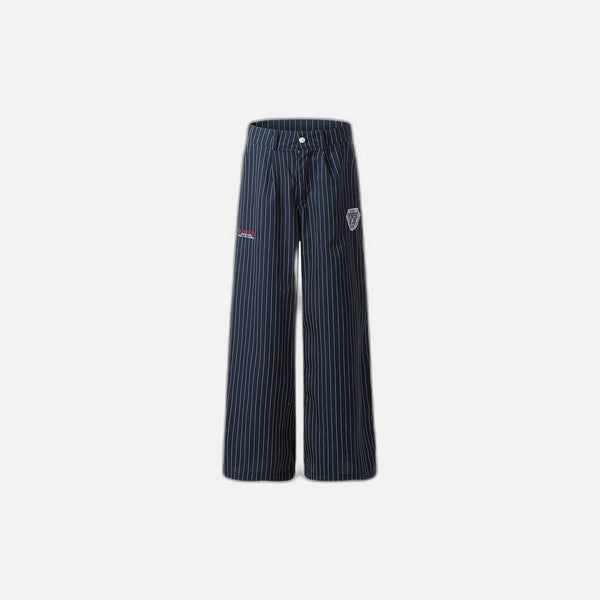 Vertical Line Loose Trousers