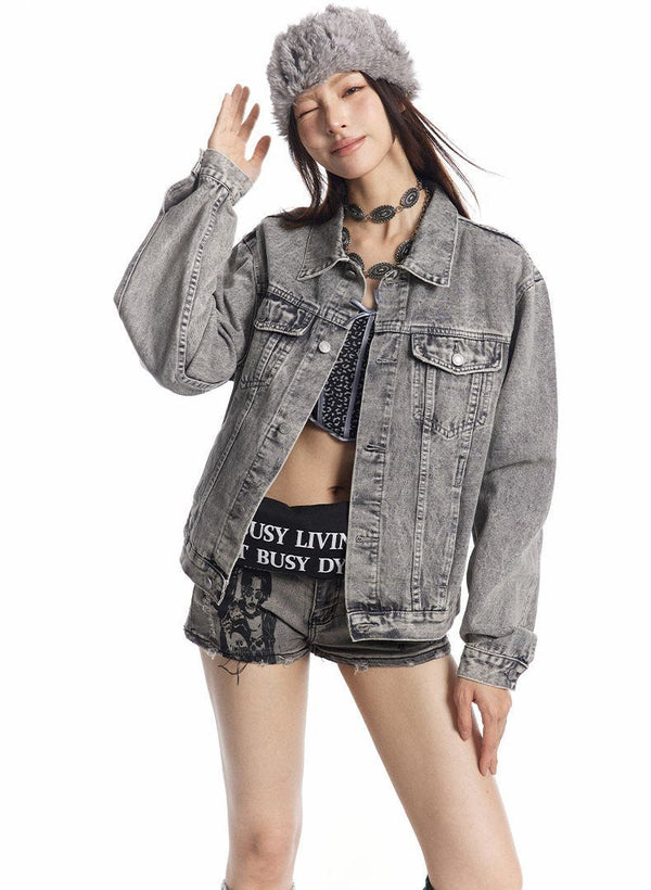 2000s Spliced Denim Western Jacket