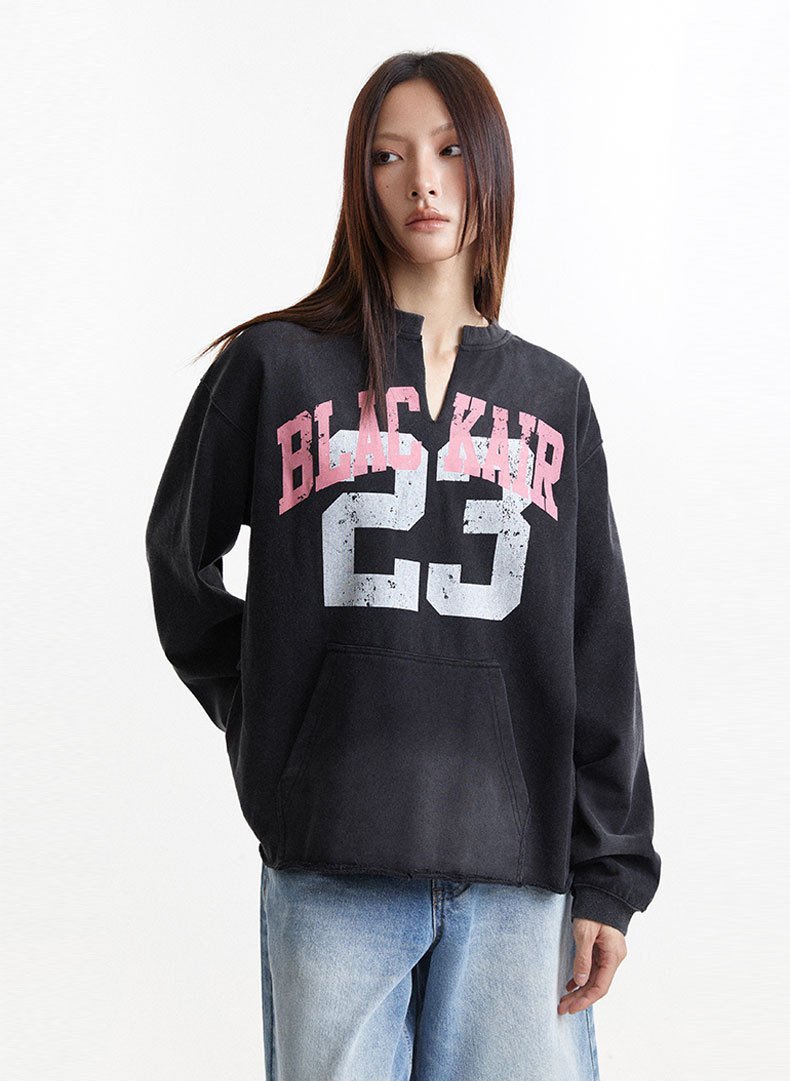 Star Number Graphic Sweatshirt