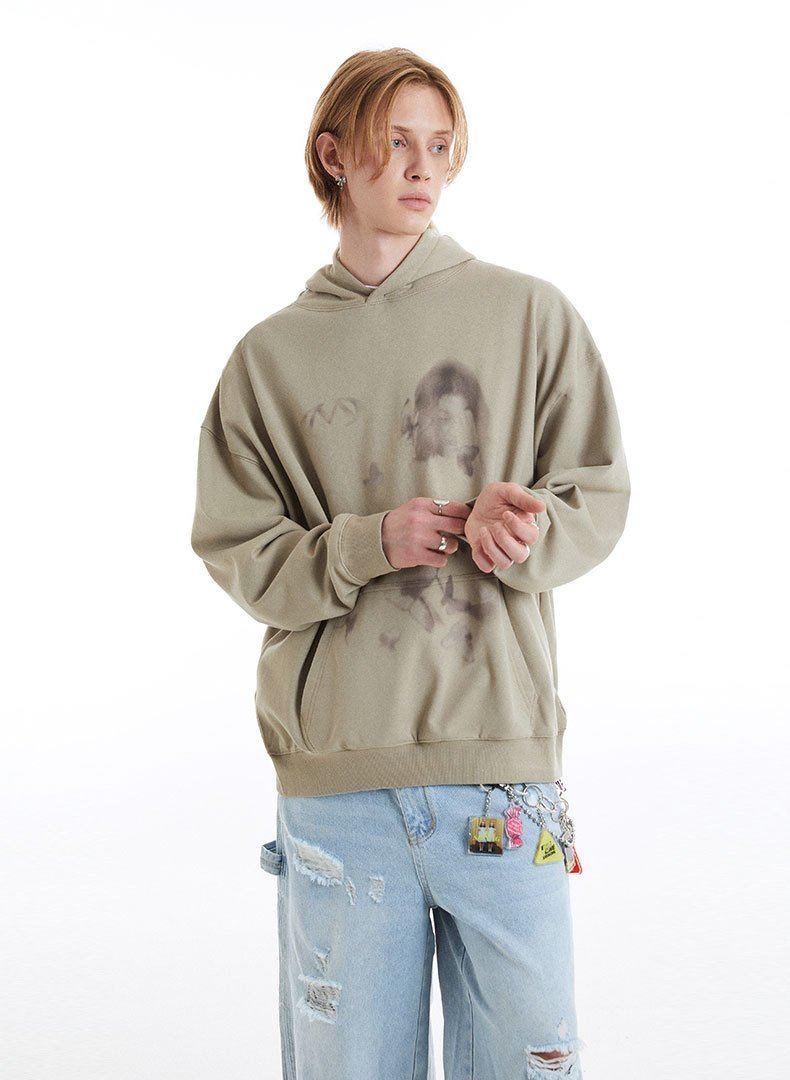 Dreamy Portrait Graphic Sweatshirt