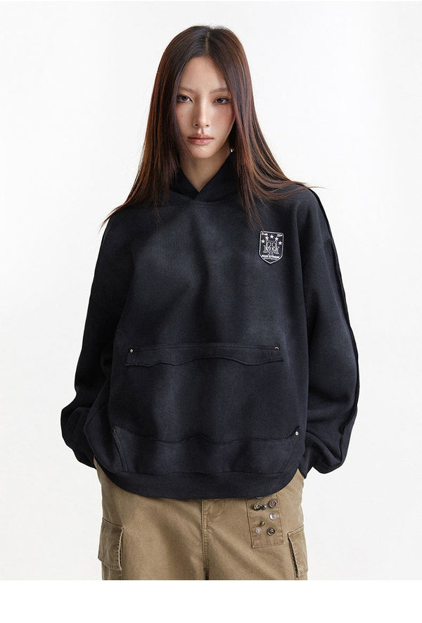 2000s Faded Shield Emblem Sweatshirt