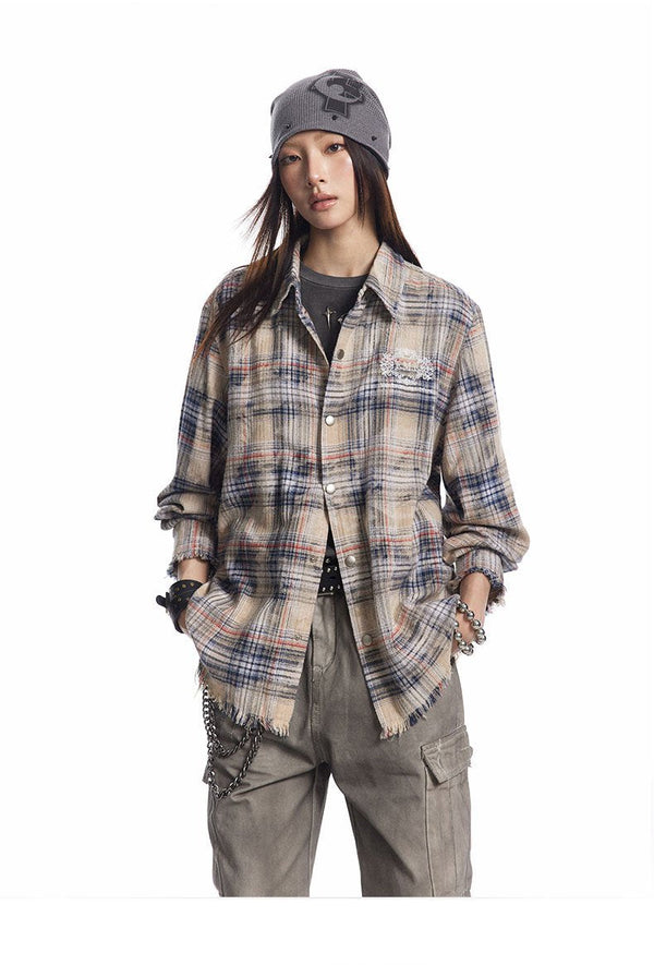 Woven Jacquard Pattern Casual Top