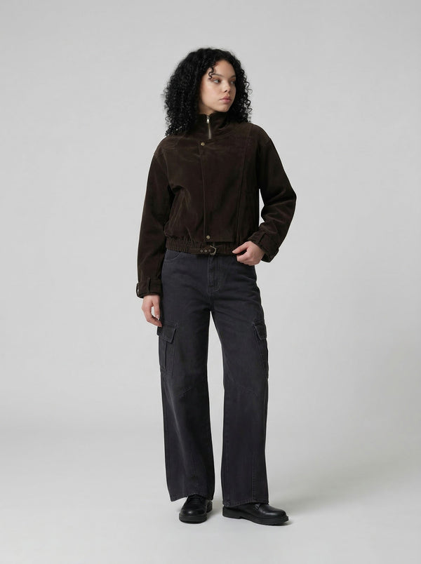 Bell-Leg Utility Denim in Rinse Denim