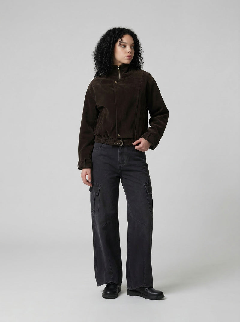 Bell-Leg Utility Denim in Rinse Denim