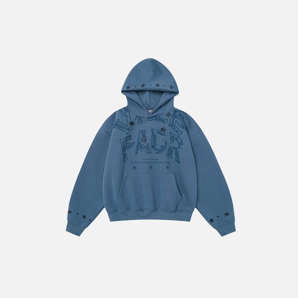 Breathable Star Embroidered Relaxed Sweatshirt