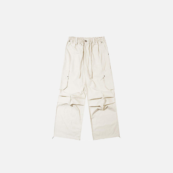 Relaxed Solid High-Rise Field Pants