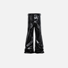 Luxe Black Flared Leather Trousers