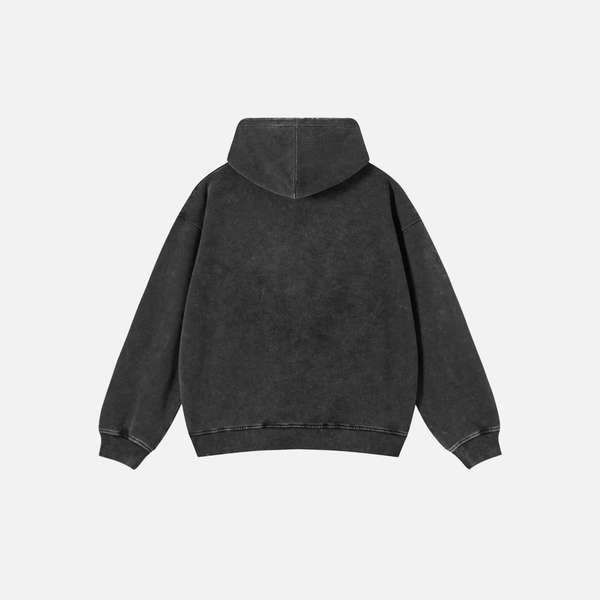 Metro Oversized Moon Graphic Faded Sweatshirt alternatif görünüm