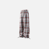 Wide Leg Ekose Pantolon, yakın çekim — Navra Wear