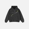 Metro Oversized Moon Graphic Faded Sweatshirt