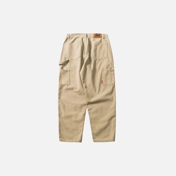 Straight Back-Pocket Solid Field Pants alternatif görünüm