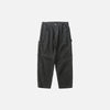 Straight Back-Pocket Solid Field Pants