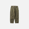 Straight Back-Pocket Solid Field Pants