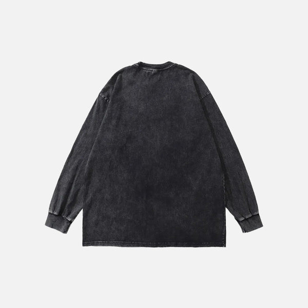 Hysterical Therapy Death-Head Long-Sleeve T-Shirt alternatif görünüm