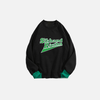 Varsity Stitch Round Neck Sweatshirt