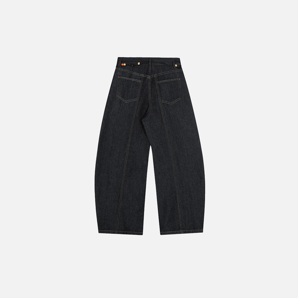 Western Style High Street Curved Blade Denim alternatif görünüm