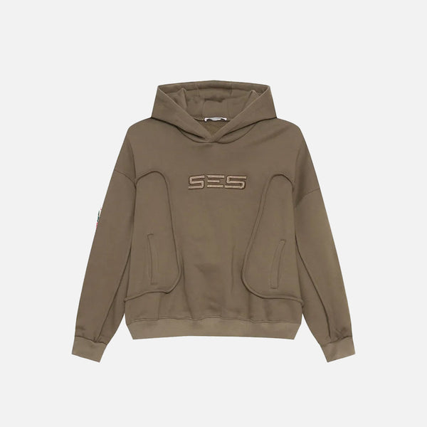 Embroidery Solid Deconstruct Sweatshirt alternatif görünüm