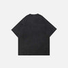 Aged Stone-Rinsed Black Artwork Team T-Shirt
