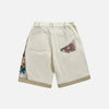Garden Quilt Denim Shorts