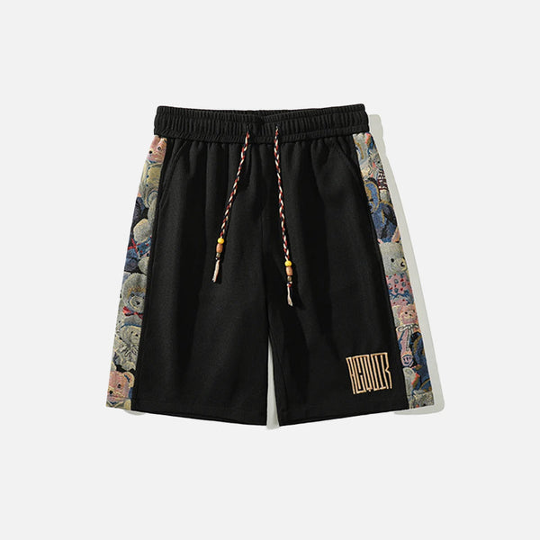 Bear Stamp Retro Shorts alternatif görünüm