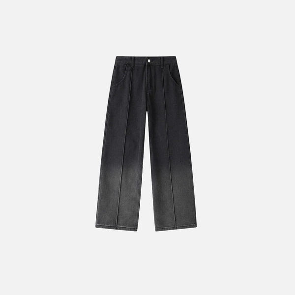 Classic Ombre Black Relaxed Denim