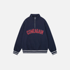 Script Half-Zip Relaxed Sweatshirt