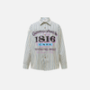 Heritage Stripe One-Button Long Shirt