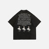Street 66 Far-East Letter Print T-Shirt
