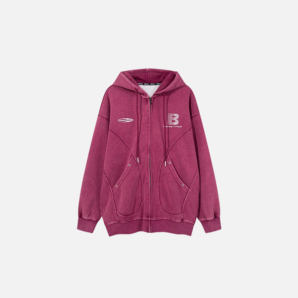 Metro Zip-Track Sweatshirt alternatif görünüm