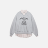 Layered Look Thermal Letter Sweatshirt