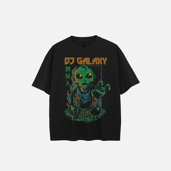 Print Alien Galaxy The Of DJ T-Shirt alternatif görünüm