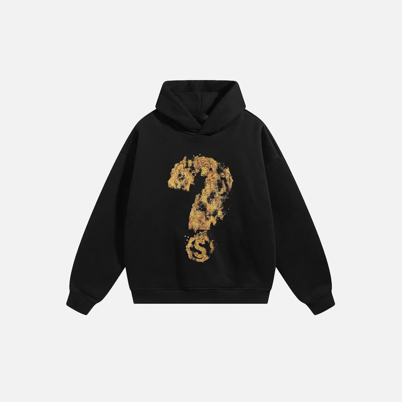 Burning Question Mark Graphic Sweatshirt