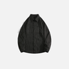 Seoul Stripe Lapel Relaxed Fit Shirt