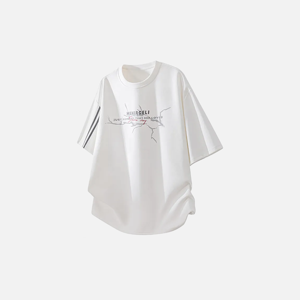 Splicing Illustrated Weekend Short Sleeve T-Shirt alternatif görünüm