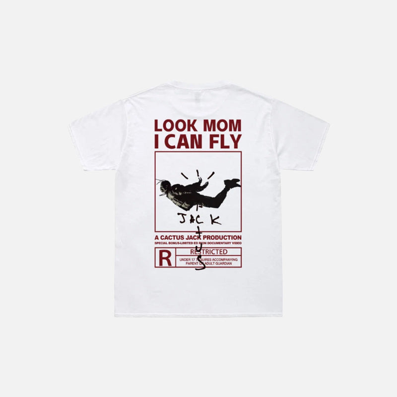 Jack Cactus Print Funny Fly T-Shirt