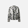 Dirty-Art Artwork Stamped Field-Pattern Long Sleeve T-Shirt