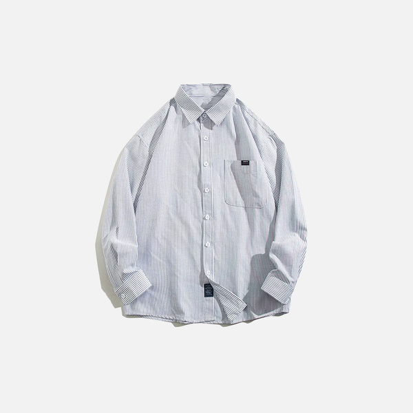 Campus Stripe Heritage Long Sleeve Shirt alternatif görünüm