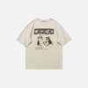 Shinjuku Style Pawed Print Print Oversized T-Shirt