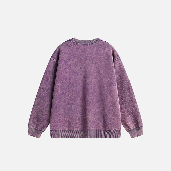 Solid Patch Detail Sweatshirt alternatif görünüm