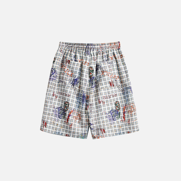 Tagged Plaid Punk Shorts alternatif görünüm