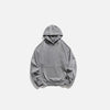 Front view of the gray Shadow Vibe Hoodie in a gray background