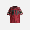 Mesh Sewn-Detail Mosaic Jersey Polyester T-Shirt